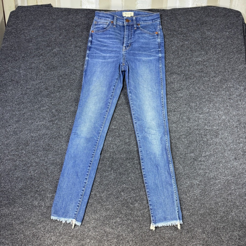 Madewell 10" High Rise Skinny Leg Jeans Womens 26 Blue Denim Cotton Stretch
